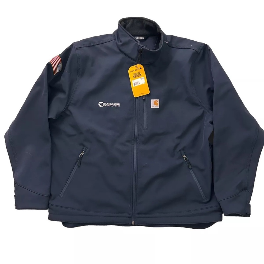 Carhartt Mens Rain Defender Relaxed Fit Softshell Jacket Size  2XL Navy